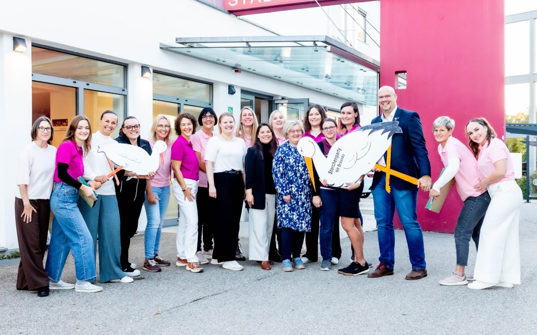 Mehr als 160 werdende Eltern bei der Storchenparty im Krankenhaus Braunau